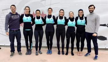 Debutan los chicos en la Liga Nacional de Vóley Playa