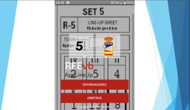 Descarga la aplicación APPLineup para su uso en los Campeonatos de España