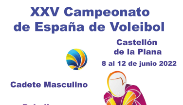Cuatro aspirantes en Castellón al título del Campeonato de España Cadete Masculino
