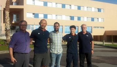 Visita de representantes de la Federación Japonesa de Voleibol al Centro de Lorca