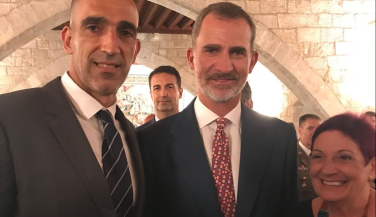 El vóley presente en la recepción de la Casa Real a la sociedad balear